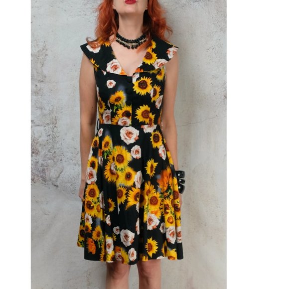 Voodoo Vixen sunflower summer dress size small. - Picture 2 of 6